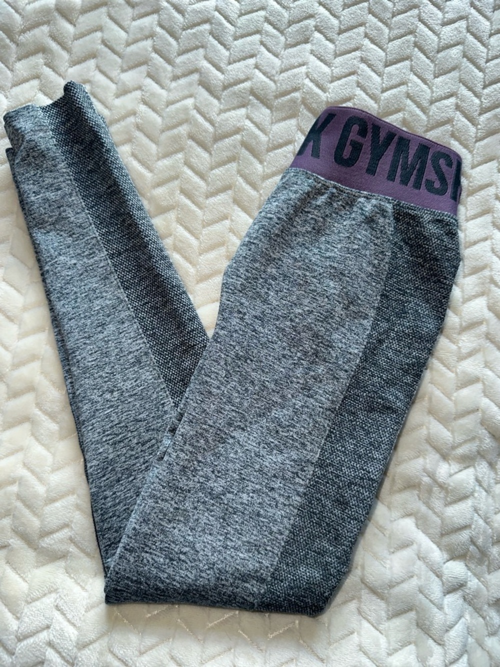 Gymshark Seamless Leggings Grey Purple Size X-Small
